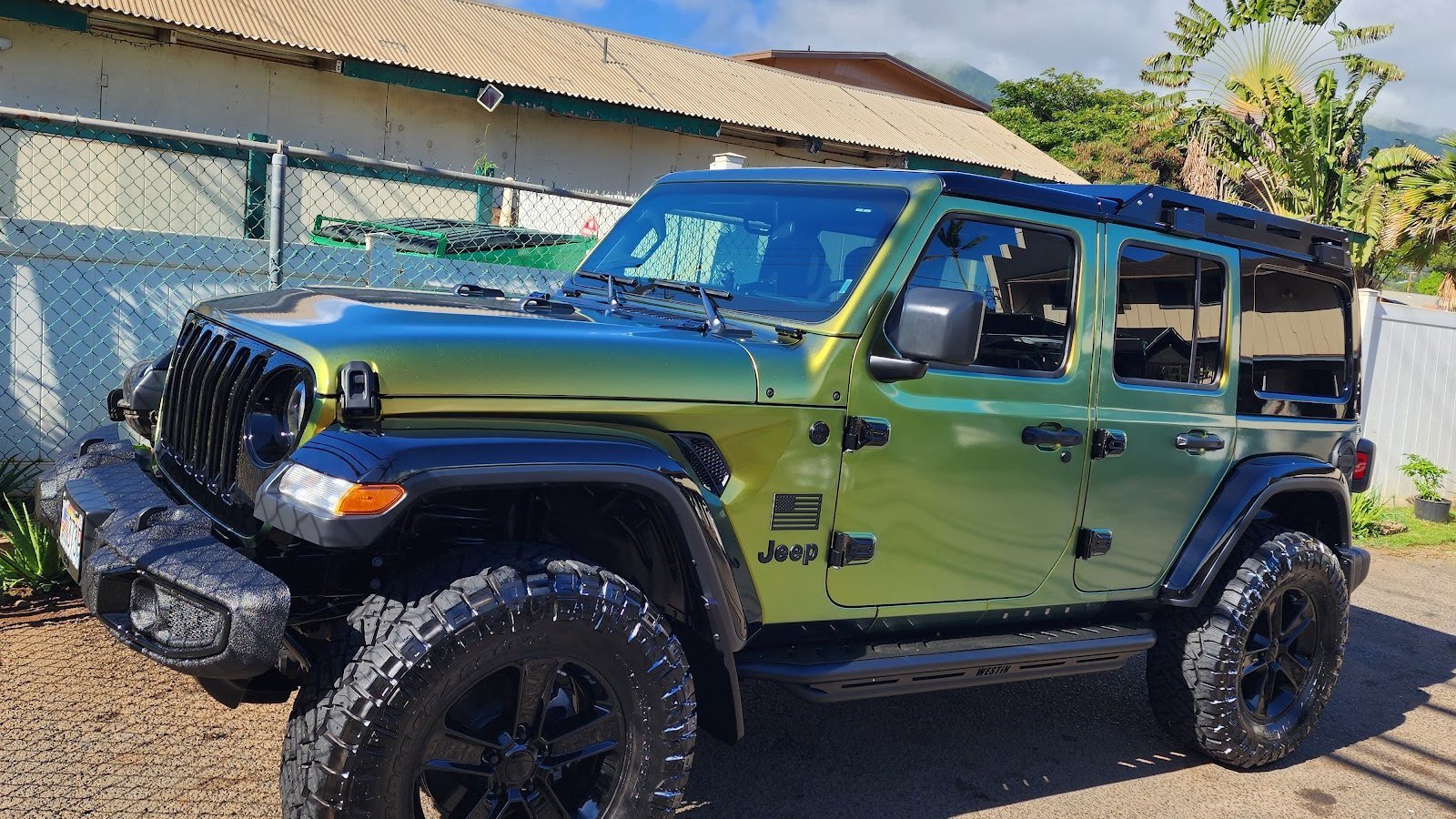 Detailed SUV photographed at a scenic Maui overlook